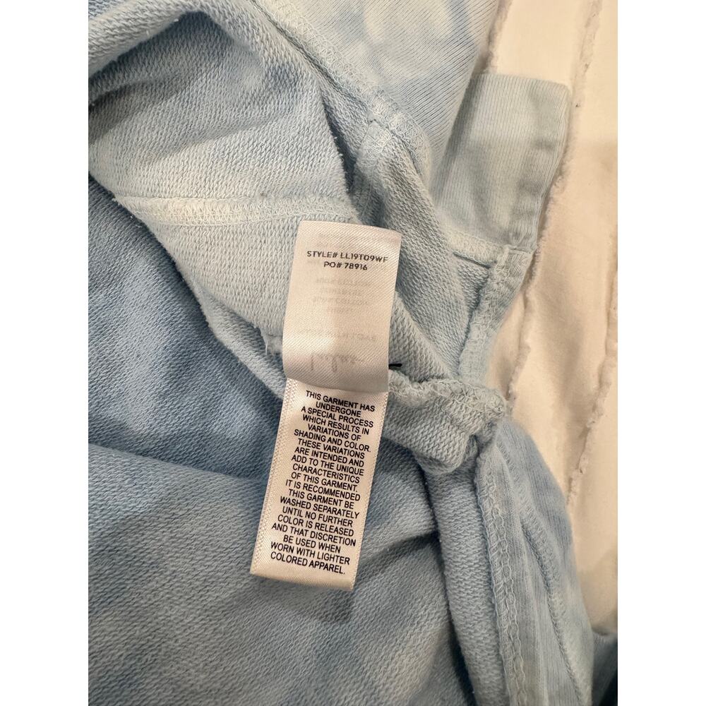 Lulus Ice Wash Tie Dye Crewneck Sweatshirt Blue Women’s Large Cloudcore Coastal - Picture 13 of 14